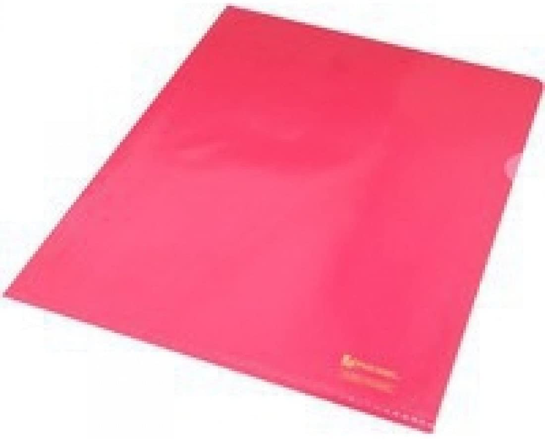 Rexel Nyrex Premium A4 Document Folder, Red Embossed, 100mic, Cut Flush, L-Folder, Pack of 25, 12161RD, 230mm x 2mm x 317mm