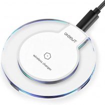 OneCut Upgrade Wireless Charger, Charge Stand for iPhone 12 Mini/12 Pro Max/11, 11 Pro, Max, XR, Xs Max, XS, X, 8, 8 Plus, 10W Fast-Charging for Galaxy S10 S9 S8 & More