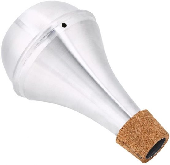 Trumpet Mute, Aluminum Alloy Cork Trumpet Mute Practice Silencer Brass Musical Instrument Part