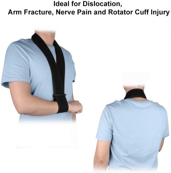 SupreGear Arm Sling, Lightweight Neck Support Collar Immobilizer Simple Arm Sling Breathable Medical Shoulder Support for Injured Arm/Hand/Elbow - Image 4