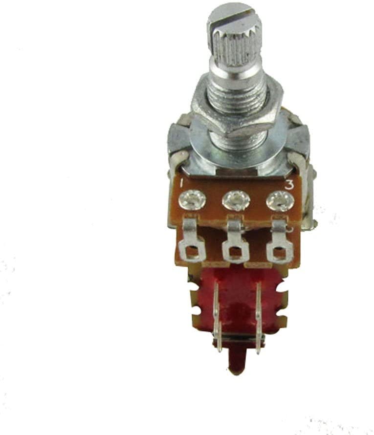 Musiclily B500K Metric Coarse 18-Spline Split Shaft Pots Push/Pull Linear Taper Potentiometers for Electric Guitar Bass (Set of 2) - Image 3