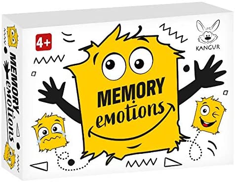 Kangur Matching Emotions Game for Kids Memory Training Educational Family Game Feelings Funny Game Brain Focus Training