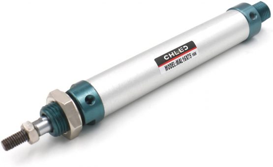 Heschen Pneumatic slim Air Cylinder MAL 16-75 M5 port 16mm Bore 75mm Stroke Double Acting