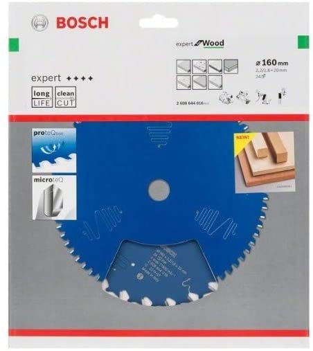 Bosch 2608644016 EXWOH 24 Tooth Top Precision Circular Saw Blade, 0 V, Blue - Image 2