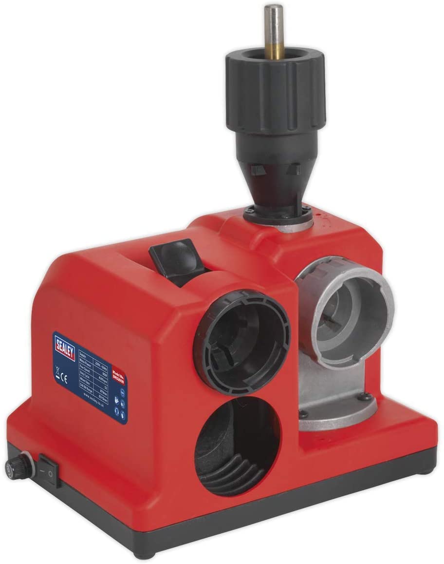 Sealey Sms2008 Drill Bit Sharpener - Bench Mounting 80W, White, 173mm x 235mm x 196mm - Image 2