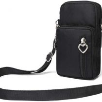 Sports Armband Outdoor Sweat-proof Running Armbag Cross-body Shoulder Casual Wallet Purse Gym Fitness Cell Phone Bag Key Holder for iPhone 13 Pro/12 Pro/Xs Max/Xr, Galaxy S10 Plus,Huawei P30 Pro,Black