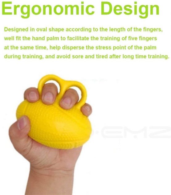 Finger Exerciser Ball, Finger Strengthener Training Silicone Squeeze Eggs, Hand Grip Strength Training, Forearm Wrist Stress Relief Ball, for Athletes Musicians Hand Strength Therapy Rehab Exerciser - Image 3