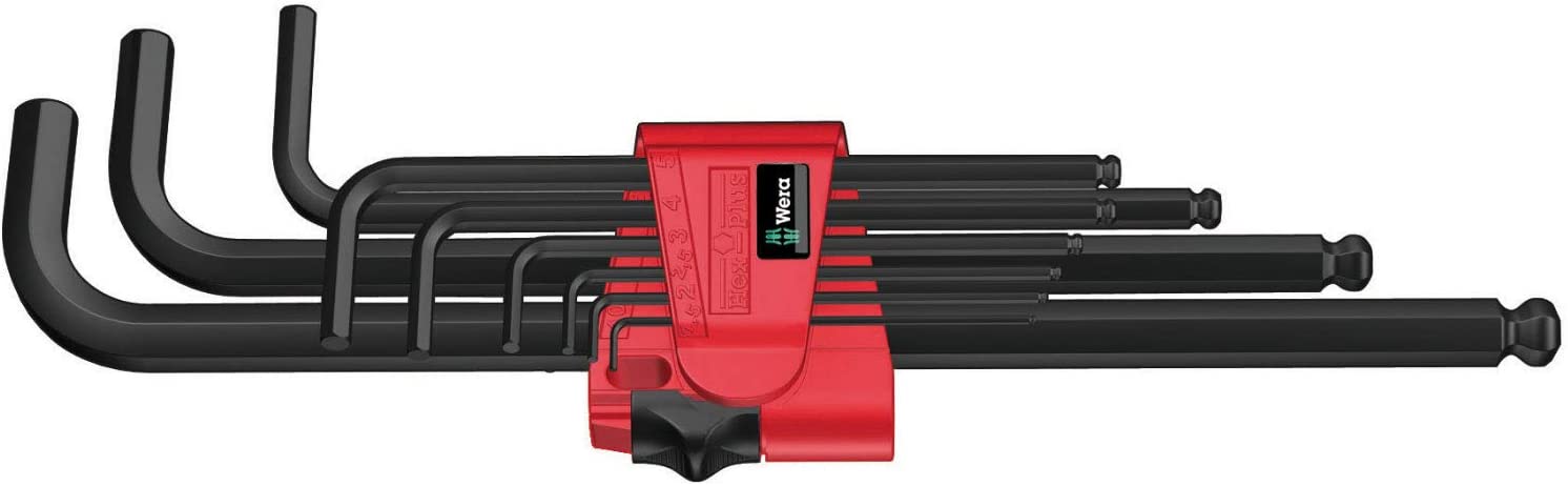 Wera 950/9 BM BlackLaser L-key Set, metric, 1.5-10mm, 9pc, 05073596001