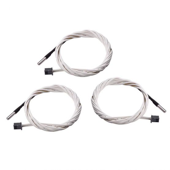 3D Printer Thermistor HT-NTC 100K Temp Sensor +300 Degrees for Hot End Heater Block 3x15 3950 Wiring Female 2Pin XH2.54
