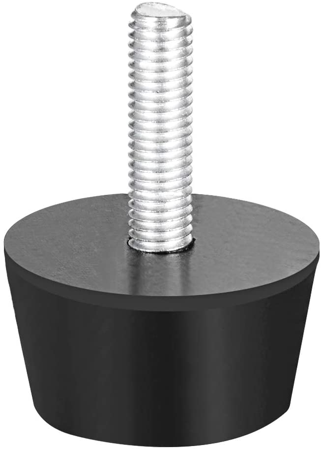 sourcing map 38 x 20mm Conical Rubber Mount,Vibration Isolators,Shock Absorber with M8 x 30mm Threaded Studs 8pcs - Image 3