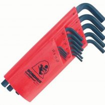 Bondhus 12195 Set of 15 Hex L-Wrenches, Long Length, Sizes 1.27-10mm