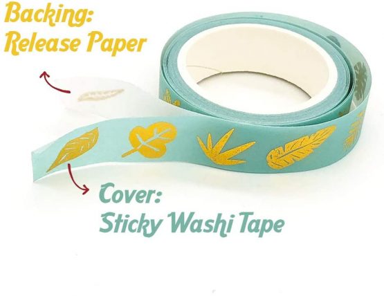 Yubbaex Washi Tape Set Scrapbook Tape Craft Supplies for DIY, Decorative, Gift Wrapping, Scrapbooking 4 Rolls x 15mm Wide (Silver) - Image 2