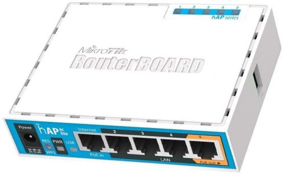 Mikrotik HAP ac lite 500Mbit/s Power over Ethernet (PoE) White - WLAN access points (30-70 °C, IEEE 802.11a, IEEE 802.11ac, IEEE 802.11b, IEEE 802.11g, IEEE 802.11n, White)