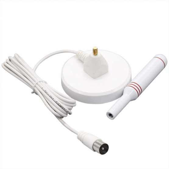 LEADSIGN Portable Indoor/Outdoor TV Aerial with Magnetic Base,High Gain Digital Antenna for VHF/UHF Signals(White) - Image 2