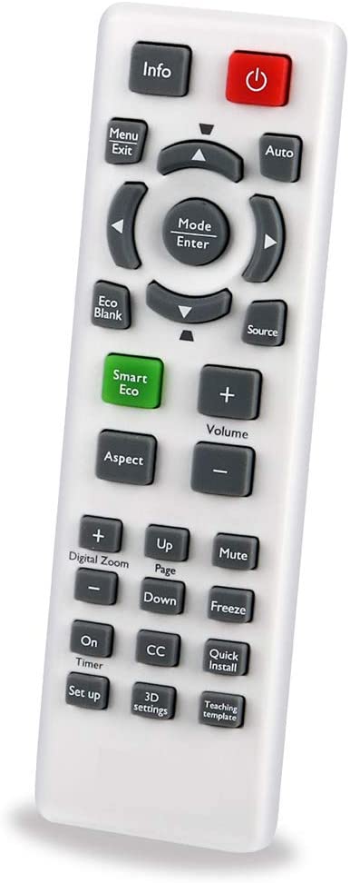 Aimdio RCX022 Projector Remote Control for BenQ W1070 W1080ST TH680 TH681 TH682ST MH630 MH680 MH530 TH530 MS527 MW529 MS524 MW526E TW526 TW529 MS517H MW526 MS506 MX528 MS517 LW21 LX20 Controller - Image 2