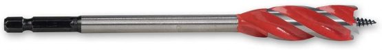 Armeg WWB25.0T 25.0mm WoodBeaver Drill Bit, Red/Grey