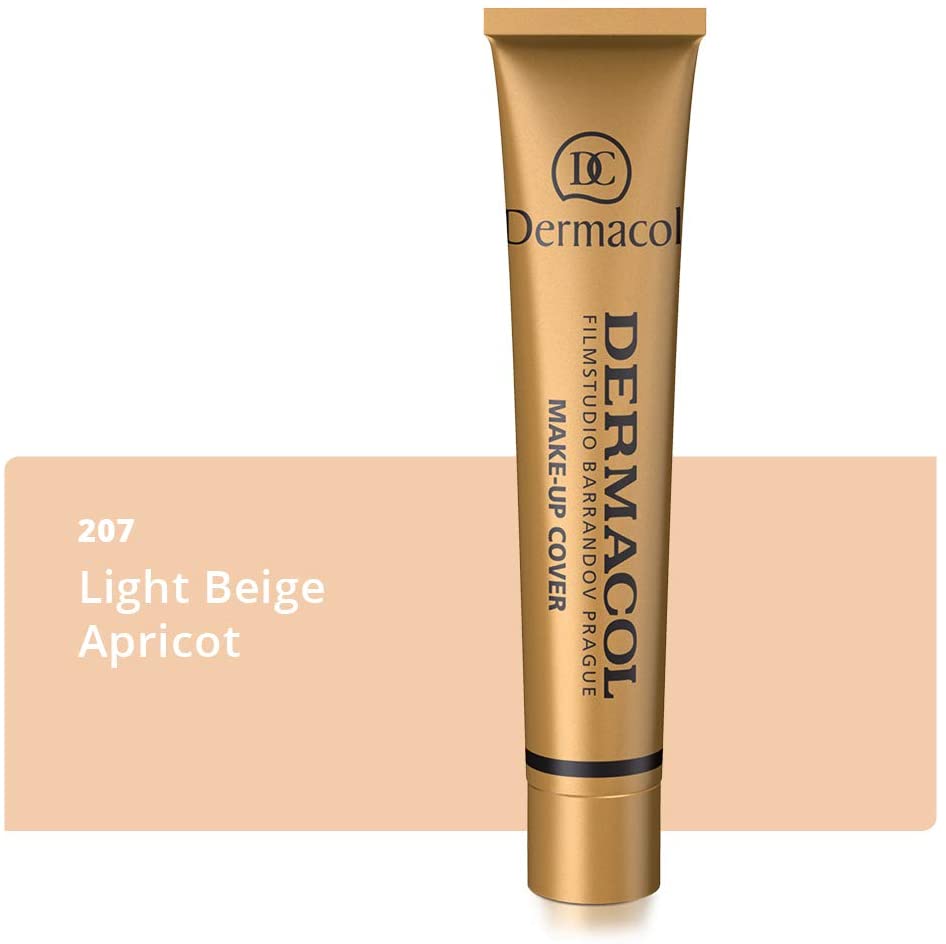 Dermacol, Full Coverage Matte Foundation with SPF 30, Waterproof Foundation for Oily Skin Acne, & Under Eye Bags