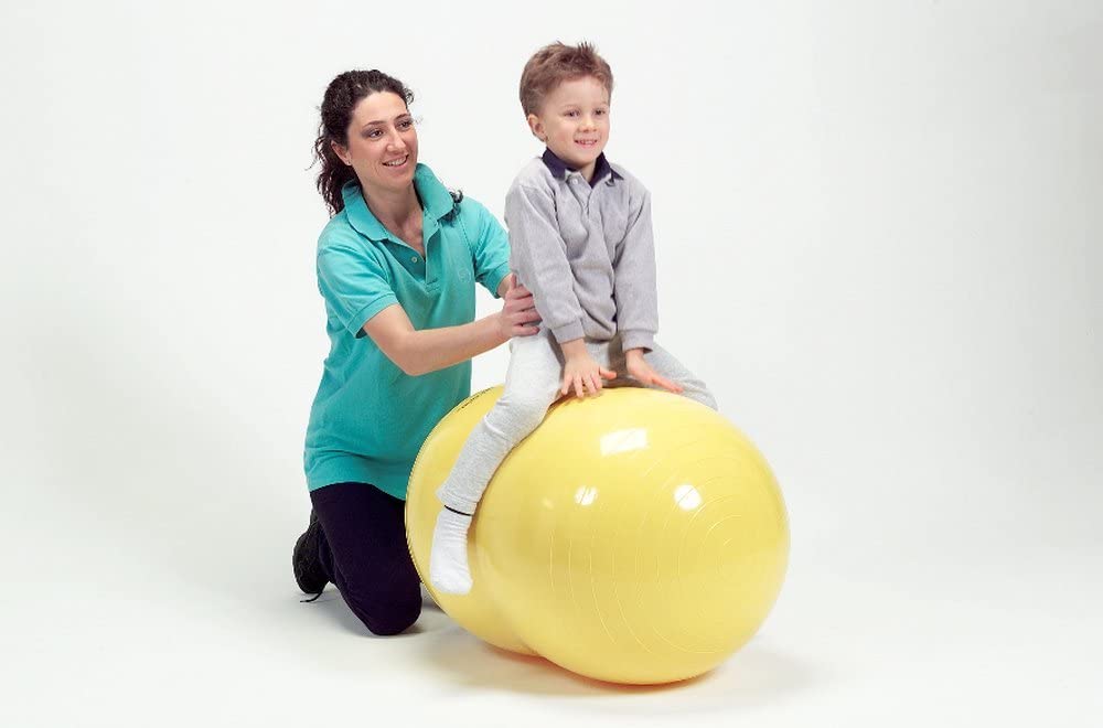 NRS Healthcare Inflatable Physio-Roll, 55 cm (21.5 inch) Diameter, Yellow, 55 cm (21.5-inch) Diameter - Image 3
