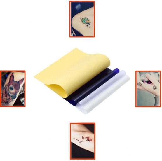 Tattoo Transfer Paper - SOTICA 15 Sheets 4 Layers 8.5" X 11" Tattoo Stencil Paper Thermal Stencil Transfer Paper for Tattooing Copy Carbon Tracing Paper Tattoo Supply Accessories - Image 2