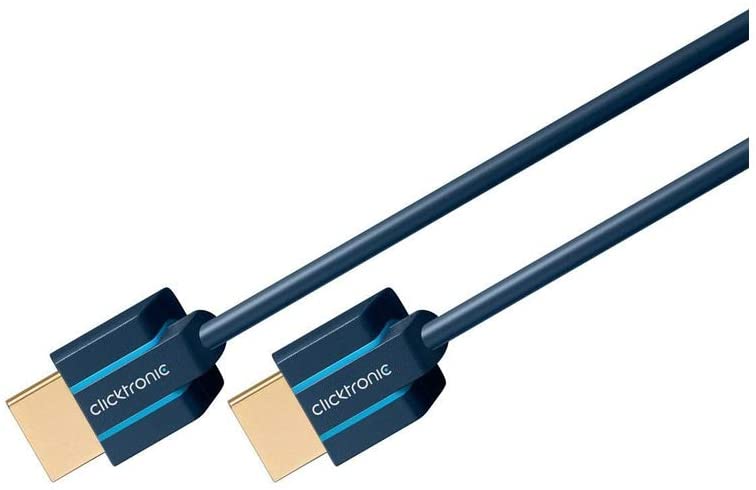 Clicktronic 70701 Casual Ultraslim High Speed HDMI Cable with Ethernet, 0.5m Length, Black, 0.50 m - Image 3