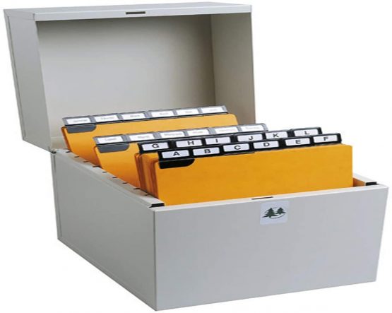 Exacompta Vertical Filing Box, 105 x 148 mm