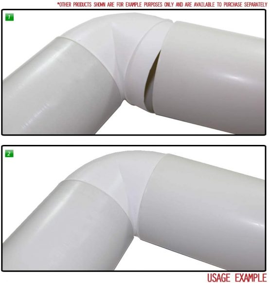 Kair 90 Degree Elbow Bend 100mm - 4 inch Round Plastic Ducting Joint to Connect Round Duct Pipe or Flexible Hose - Image 4