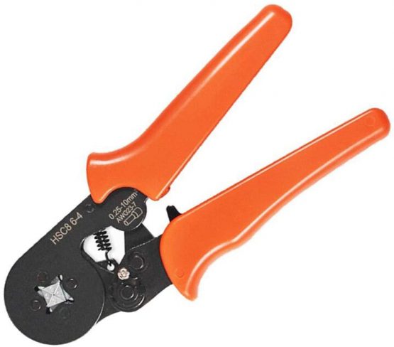 Ferrule Crimping Tool,Dechengbao Crimper Plier Adjustable Crimping Tools Used for 0.25-10mm2 (AWG 23-7) Cable End-Sleeves,Wire Ferrule Crimper