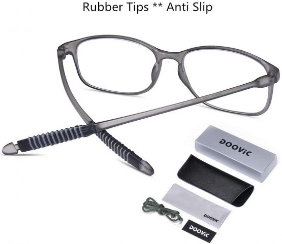 DOOViC Lightweight Reading Glasses Blue Light Blocking Flexible Tr90 Frame TR259 - Image 4