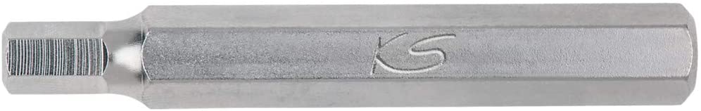 KS Tools 975.1007 10mm/ 75mm/ 7mm Classic Hex Bit, Seidenmatt Verchromt, Variety pack
