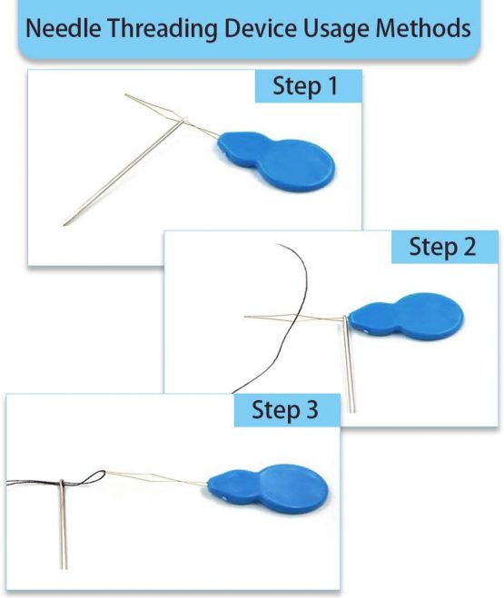 LYTIVAGEN 20 PCS Needle Threaders Plastic Gourd Shaped with Clear Box for Sewing Craft Projects (Random Color) - Image 3