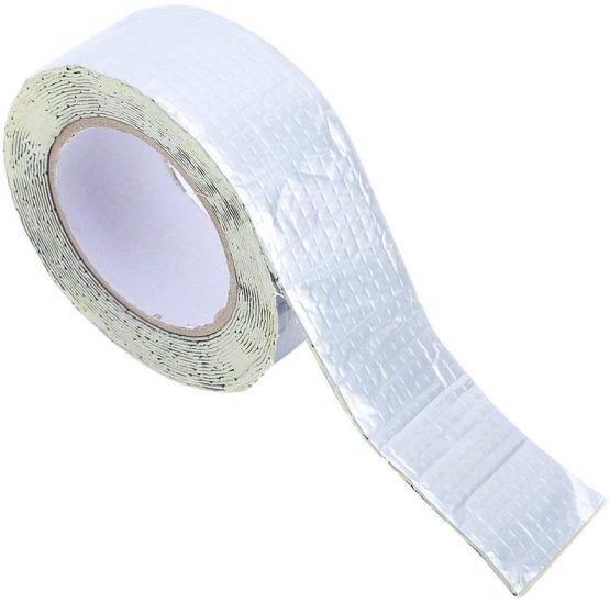 URRNDD Multi-function Butyl Rubber Waterproof Tape for Roof Drain-Pipe Repair 7.5cm*10m for Crack Repair Ship Sealing Granary Sealing Building(1.2mm厚 5m*5cm) - Image 2