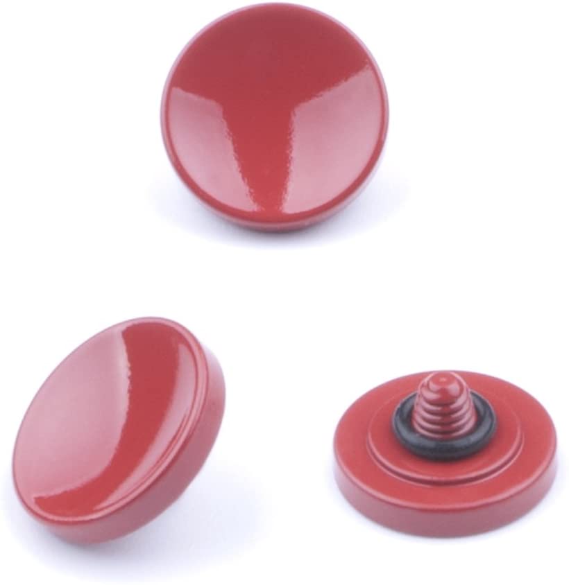 VKO Metal Soft Shutter Release Button,Delicate Camera Shutter Button Black Red Dark-red 11mm Concave Surface(3 Pack) - Image 4