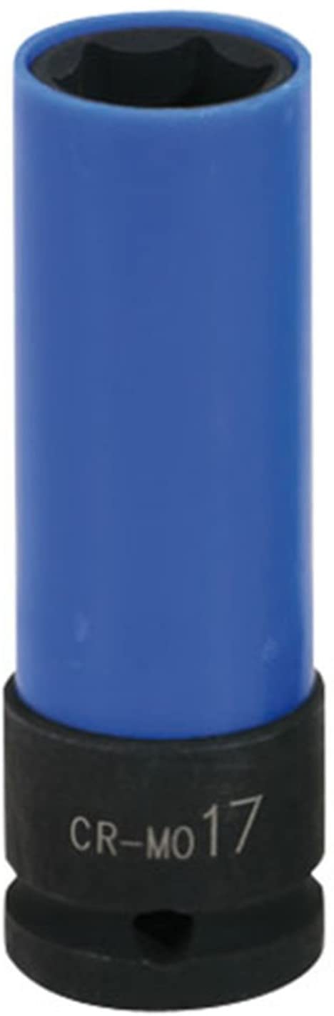 KS Tools 515.1073 1/2-inch 17mm Torque Impact Socket Deep, Transparent, 17 mm