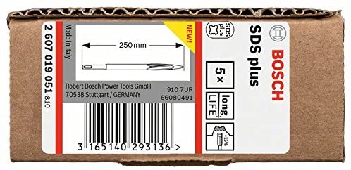 Bosch 5X PRO SDS plus-5C Pointed Chisel Set (for Concrete Brick, diameter mm, Professional Accessory Rotary Hammer Drill - Image 2