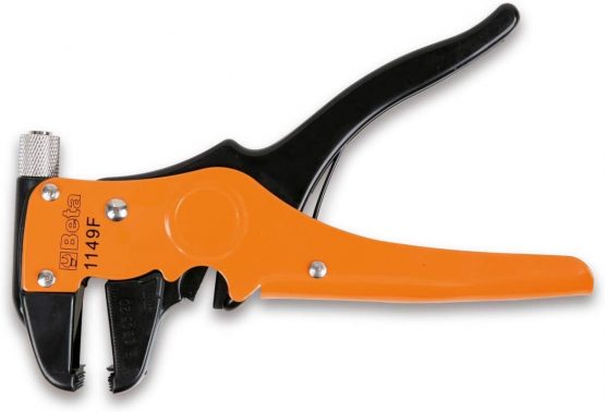 Beta 11490010 Model 1149 F Front Wire Stripping Pliers with Cutting Blade, Self-adjusting