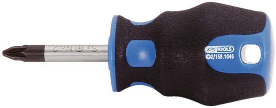 KS Tools 159.1026 Ergo+ Stubby Screwdriver, Phillips, Ph2