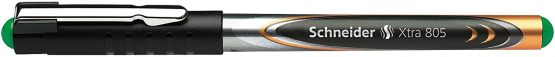 Schneider Xtra 805 Rollerball Pen with Stainless Steel Conical Tip 0.5 mm Green Pack of 10 - Image 2