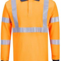 Portwest Flame Resistant RIS Polo Shirt, Color: Orange, Size: XL, FR76ORRXL