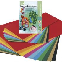 RAYHER 81001000 Tinted Drawing Paper DIN A4 130 g/m2 – 20 sheet block 10