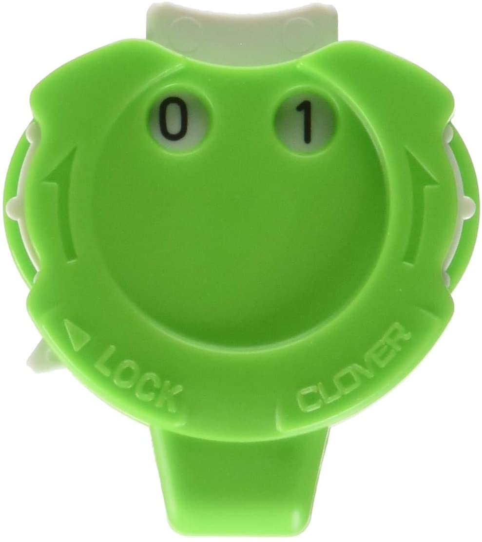 Clover 3118 Knitting Counter Kacha Mini, 1, Green