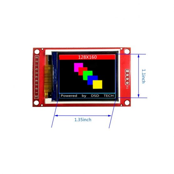 DSD TECH 1.8 Inch TFT LCD Display Module with SPI Interface for Arduino and MCU - Image 3
