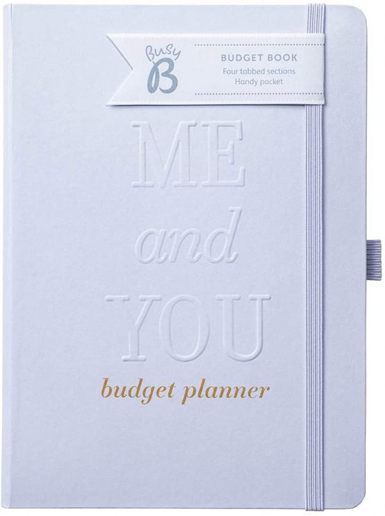 Busy B Wedding Budget Book - Monthly Budget Planner with Pockets, One Size