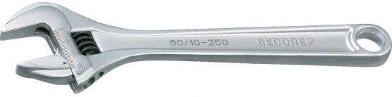 GEDORE Single open-ended spanner, AF 30 mm (1 3/16"), Scale, Swedish pattern, Chrome-plated, 60 CP 10