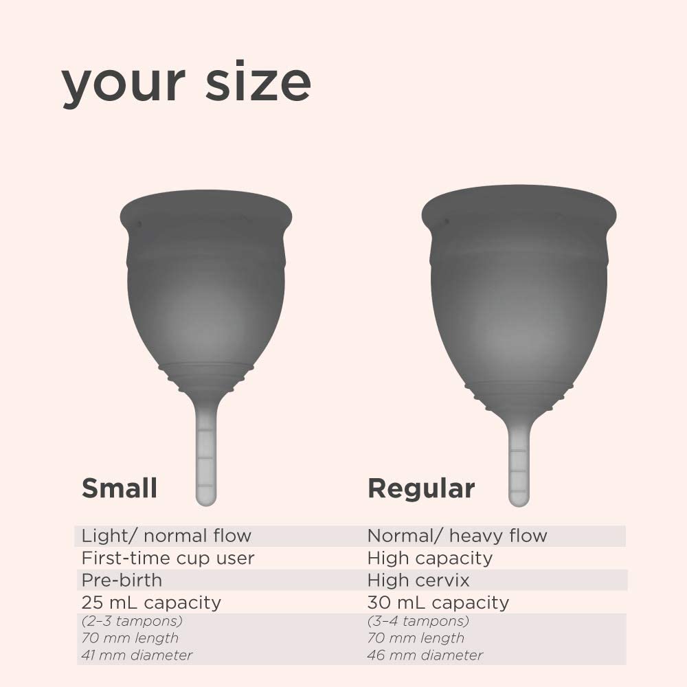 Saalt Soft Menstrual Cup - Super Soft and Flexible - Best Sensitive Cup - Wear for 12 Hours - Made in USA (Grey, Small) - Image 4
