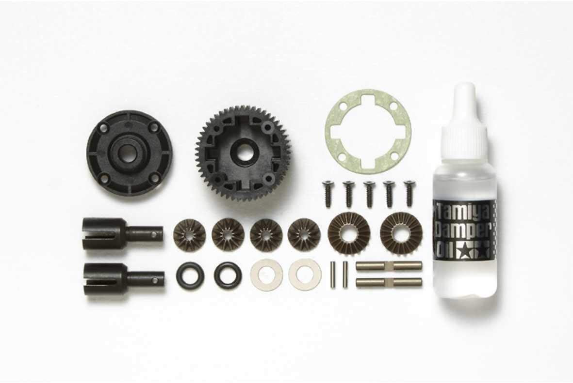 TAMIYA 300054471 TA06 Steel Cone Rear Diff Set, Black