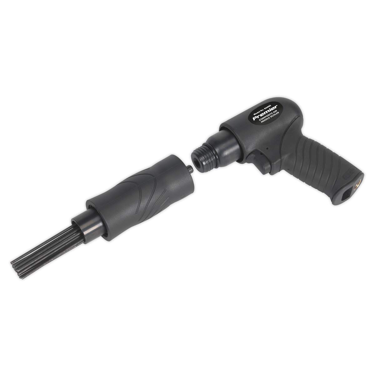Sealey Sa660 Air Needle Scaler Composite Pistol Type, Black, 38mm - Image 3