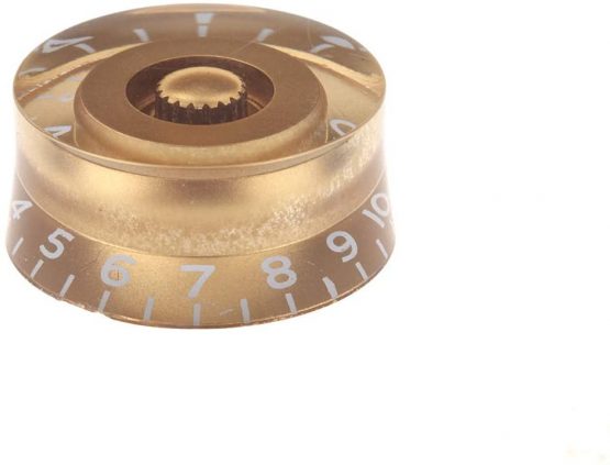 Musiclily Metric 6mm Plastic LP Style Guitar Speed Control Knobs for Les Paul Style Electric Guitar,Gold (4 Pieces) - Image 3