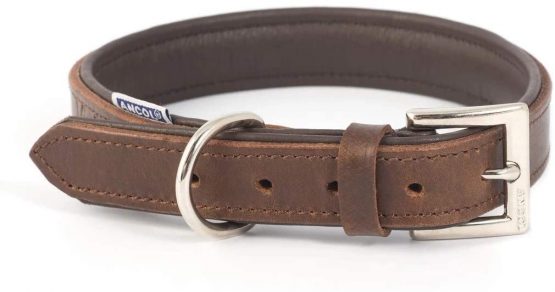 Ancol Vintage Leather Padded Collar 45-54cm Size 6 - Image 4