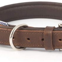 Ancol Vintage Leather Padded Collar 45-54cm Size 6