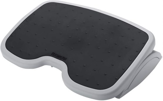 Kensington Adjustable Ergonomic Foot Rest - SoleMate under desk foot rest for improved posture, siatica and orthopedic relief - Grey/Black (56145)